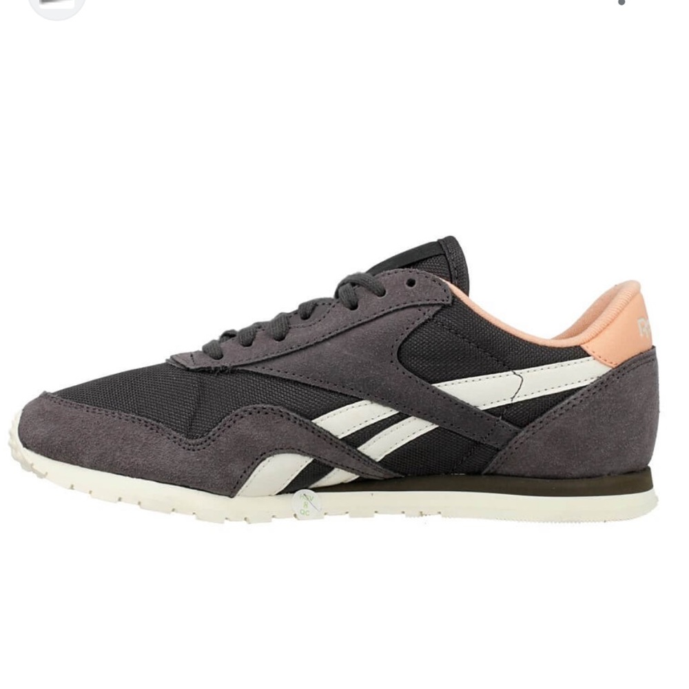 Reebok Retro Style Grey with Pink &  White Trim Sneakers